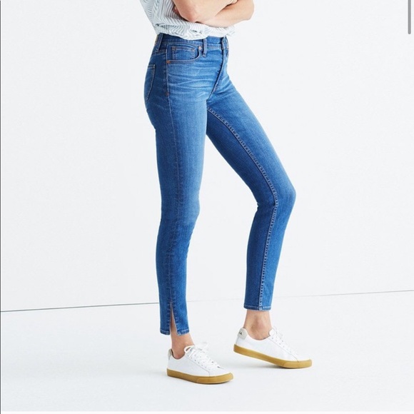 Madewell Pants - Madewell 9” High Rise Skinny Ankle Slit Jeans